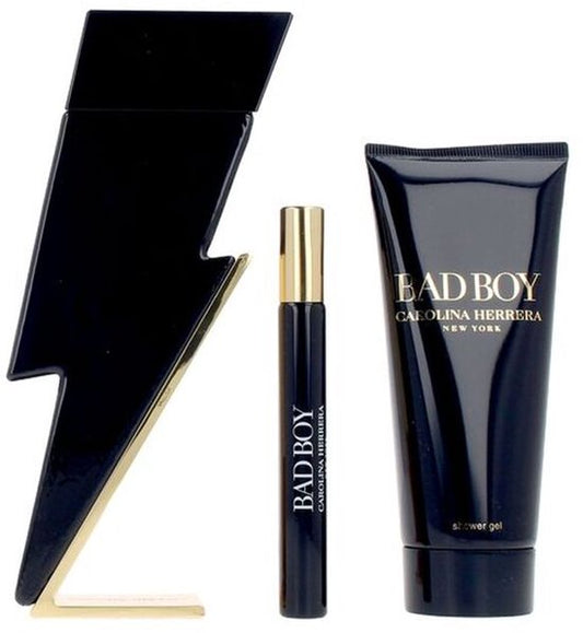 Carolina Herrera Bad Boy Eau de Toilette-spray 100ml set met 3 stuks