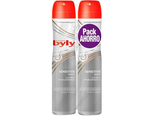 Deodorant Spray Sensitive Suave Byly (2 uds)