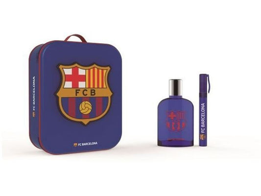 FC Barcelona Geschenkset - Eau de Toilette 100 ml &amp; Parfumpen - Met Toilettas