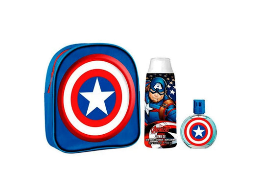 Captain America Eau De Toilette Spray 50ml Set 3 Pieces