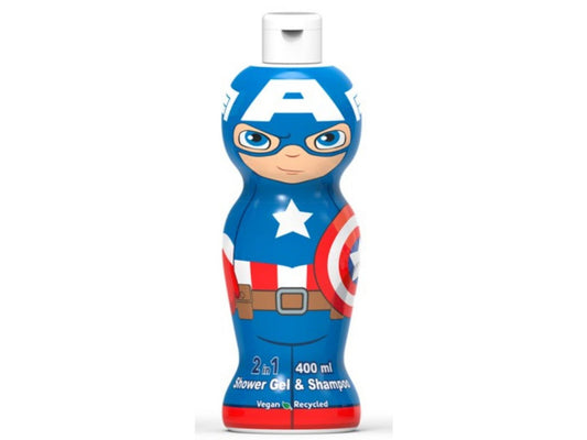 Marvel, Captain America, Duschgel & Shampoo 2-in-1, 400 ml