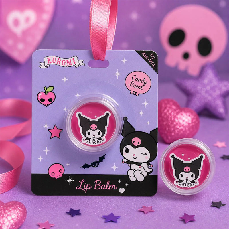 Cartoon Air-Val Kuromi Balsamo Labial Red Candy