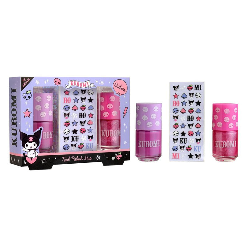 Cartoon Air-Val Kuromi Set Duo Laca Uñas Decorac