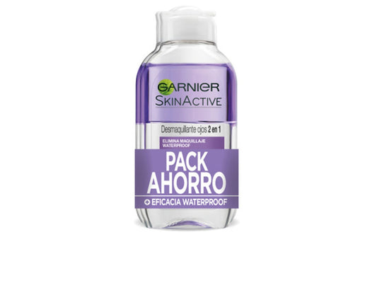 SKINACTIVE 2-in-1 eye makeup remover pack 2 x 125 ml