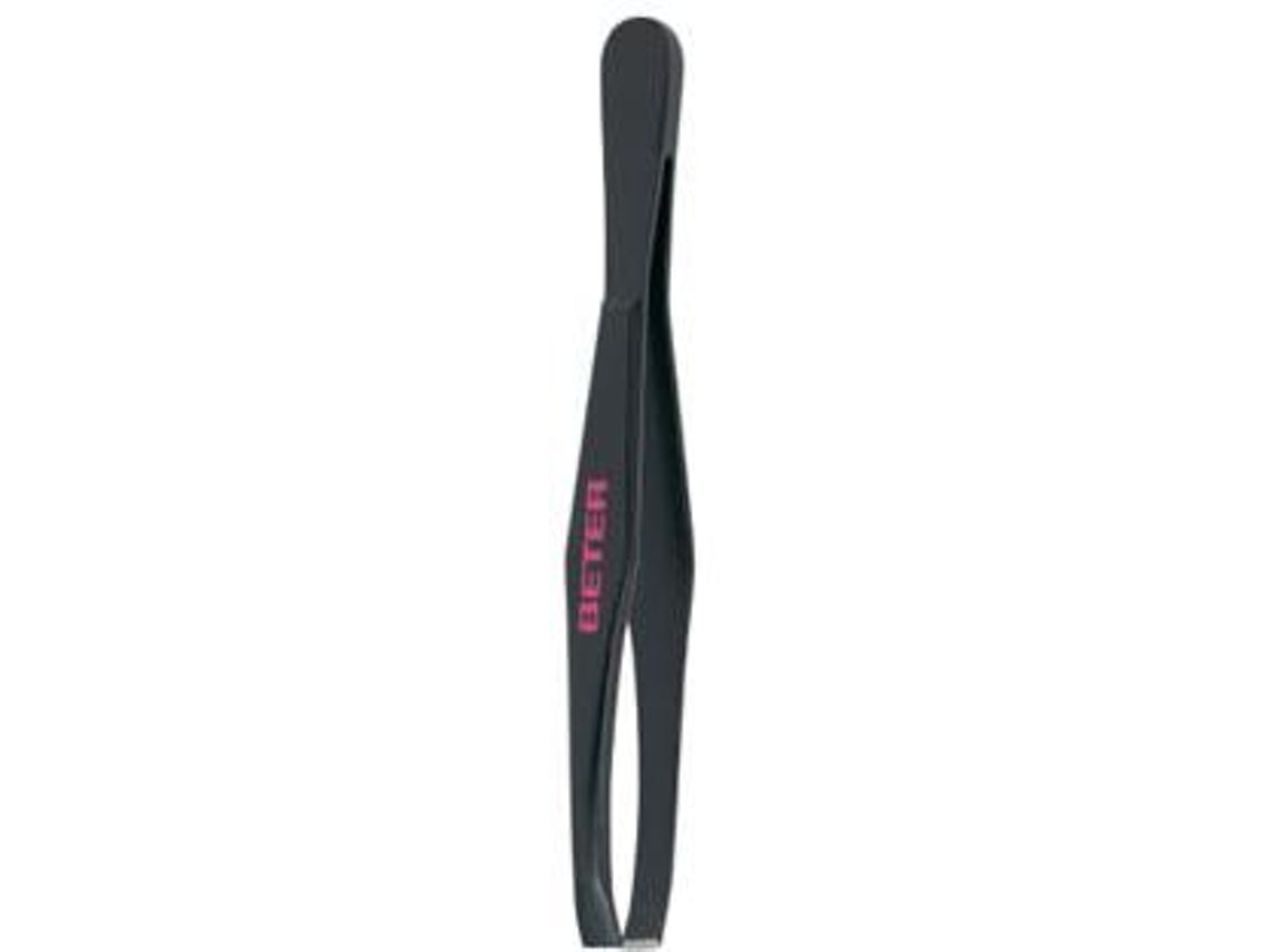 Beter - TWEEZERS with straight tip black steel 1 pz