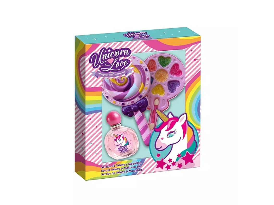 Kinder Make-up Set Cartoon Unicorn Love Bi Lollipop (9 pcs)