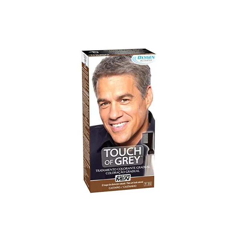 Permanente Kleur Just For Men Touch of Grey Bruin (40 g)