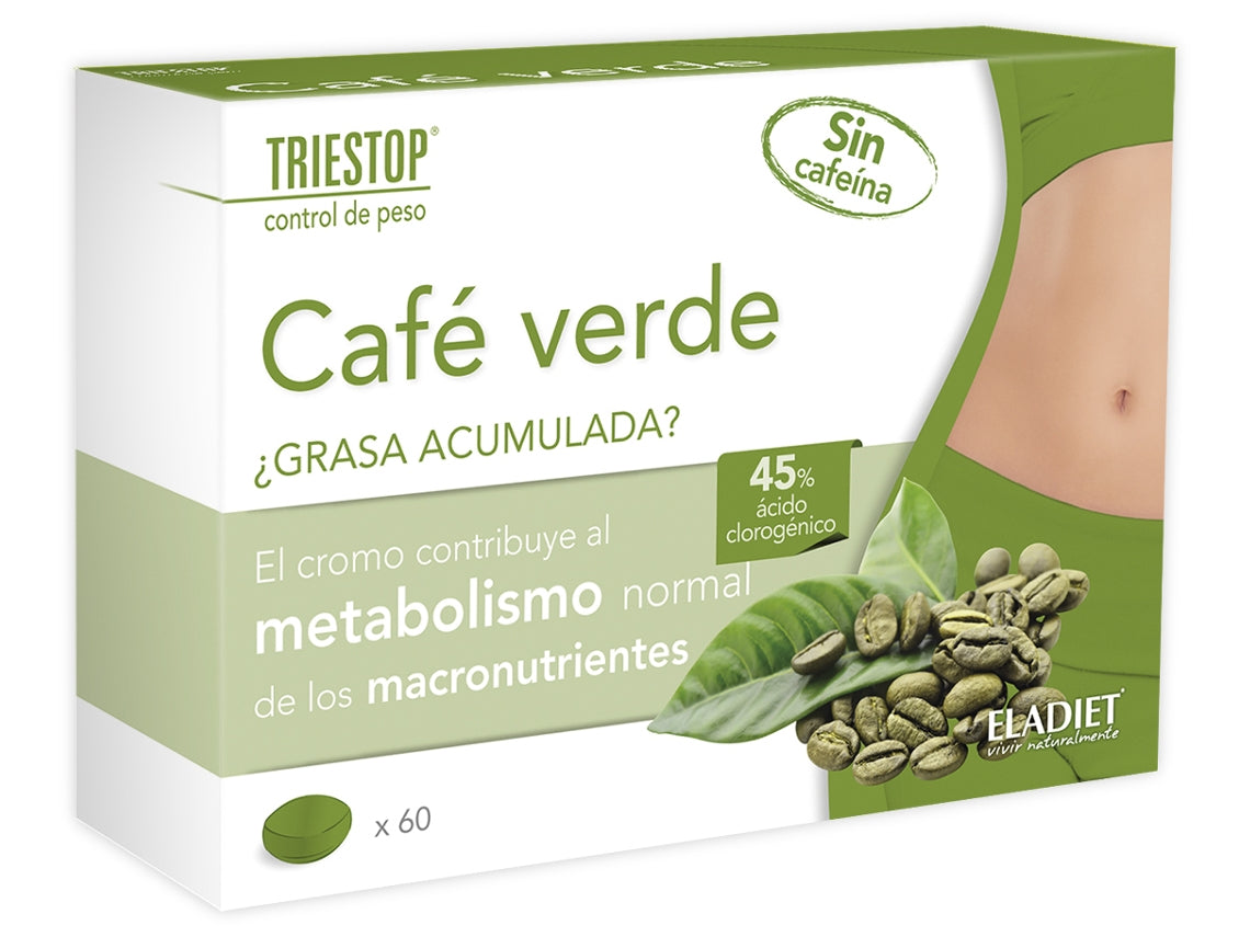 Eladiet Triestop Cafe Verde Sin Cafeina 60 Comp