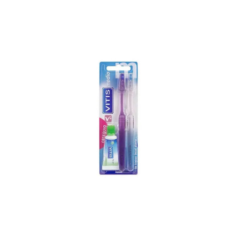 Vitis Vitis Toothbrush Medium Lot 3 Pcs