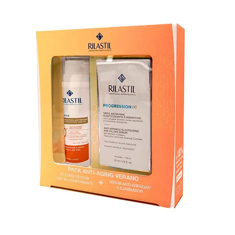 Rilastil Pack Age Repair Spf50 50ml + Progression Serum 30ml Set 2 Pieces