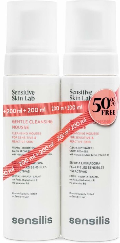Sensilis Gentle Cleansing Mousse Cleansing Foam 2 X 200 Ml