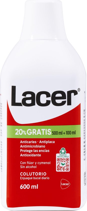 Lacer Colutorio Enjuage Bucal Diario 600 Ml
