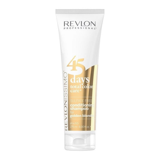 Revlon Professional 45 Days Shampoo Golden Blondes - Normale shampoo vrouwen - Voor Alle haartypes - 275 ml - Normale shampoo vrouwen - Voor Alle haartypes