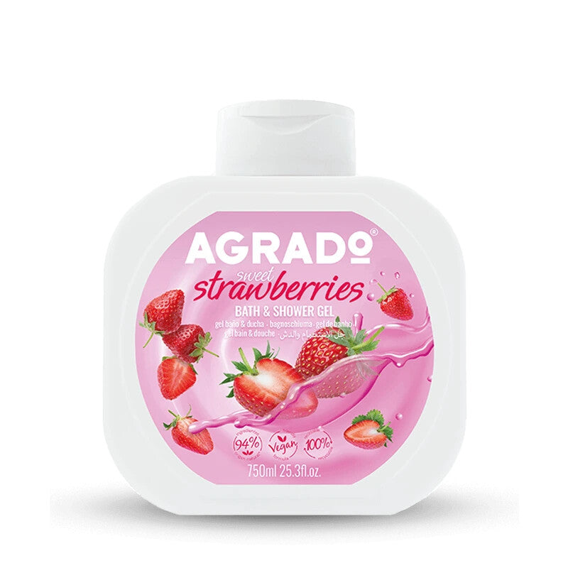 Agrado Gel Baño y Ducha Fresas Dulces750