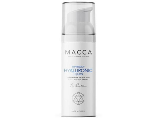 Intensief vochtinbrengende Crème Supremacy Hyaluronic Macca 0,25% Hyaluronzuur Combinatiehuid (50 ml)