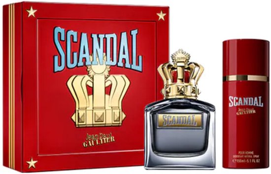 Set Jean Paul Gaultier: Scandal, Eau De Toilette, For Men, 100 ml + Scandal, Deodorant Spray, For Men, 150 ml