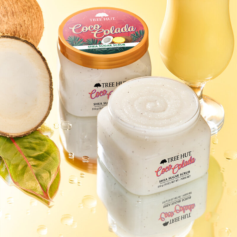 Tree Hut Exfoliante Manteca Corporal Coco Colada Estuche 2 Piezas