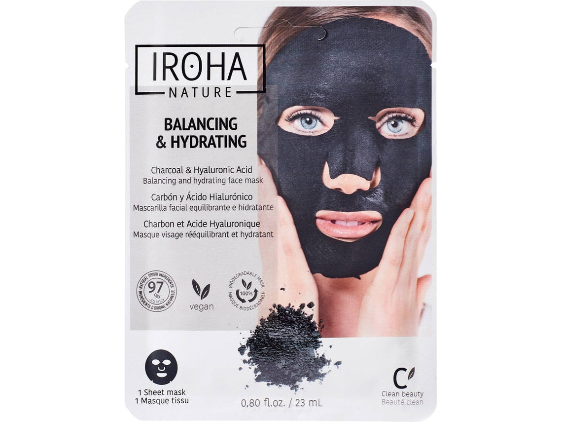 Gezichtsreiniger Detox Charcoal Black Iroha