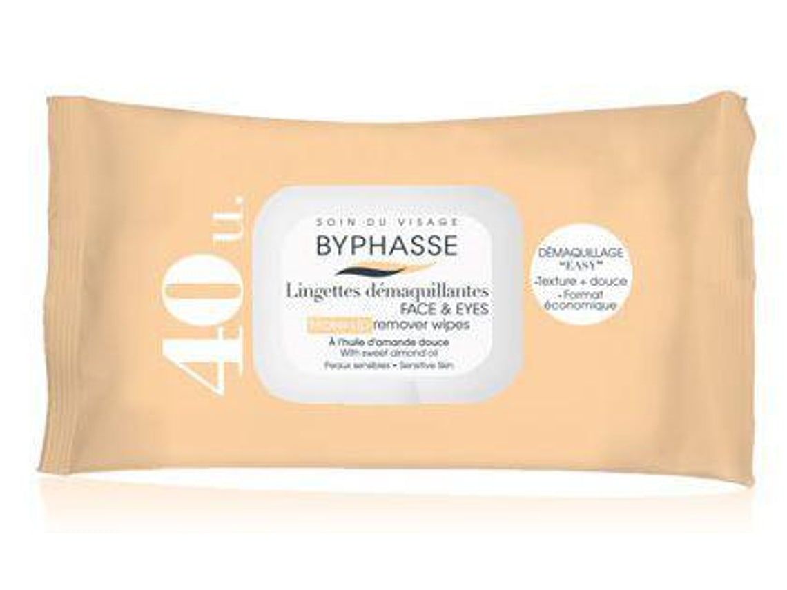 Byphasse, Byphasse, Cleansing Wipes, For Face, 40 pcs