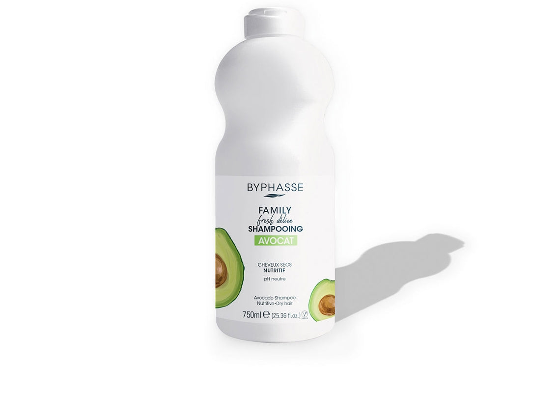 Voedende Shampoo Byphasse Family Fresh Delice Droog Haar Avocado (750 ml)