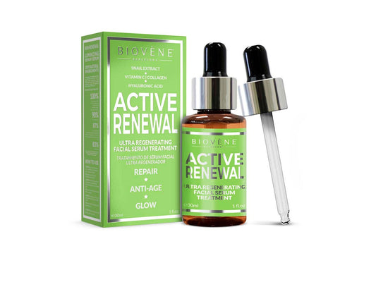 BiovEne Active Renewal Ultra Regenerating Facial Serum Treatment 30 Ml