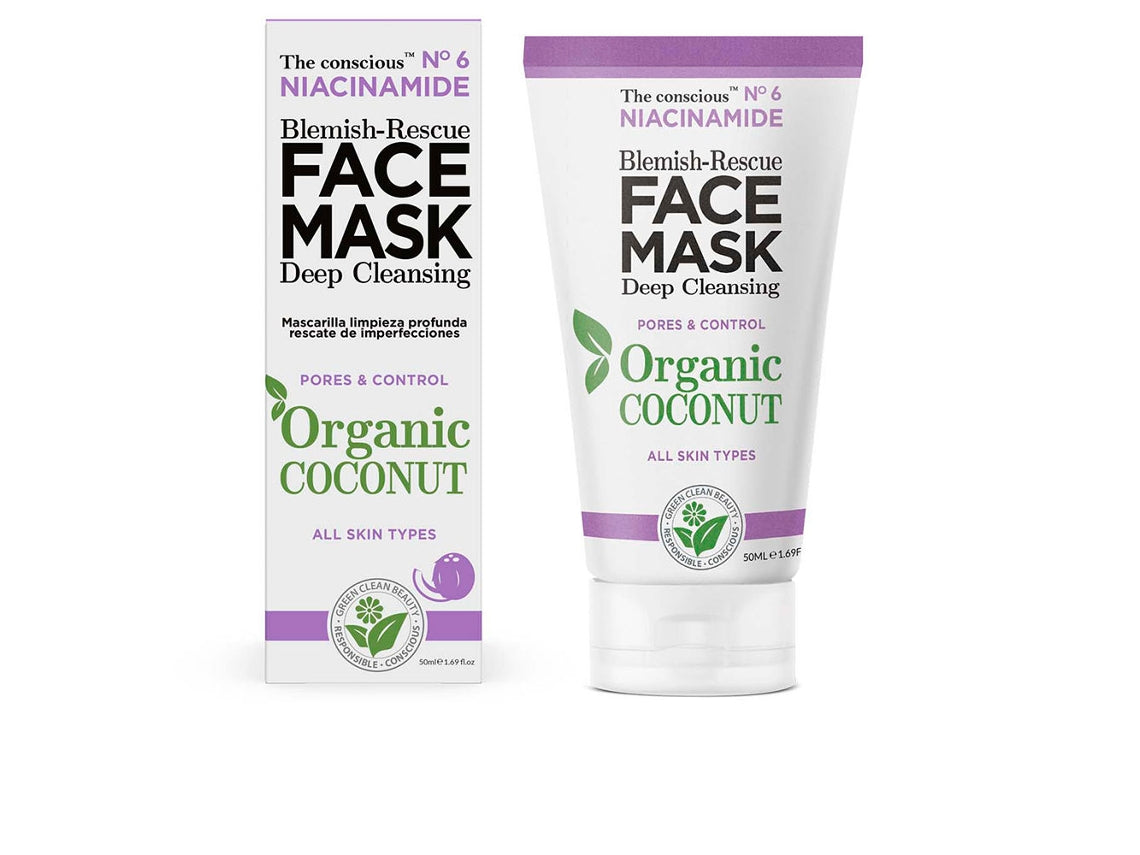 Niacinamide Blemish-rescue Face Mask Organic Coconut By The ConsciousA„c 50 Ml