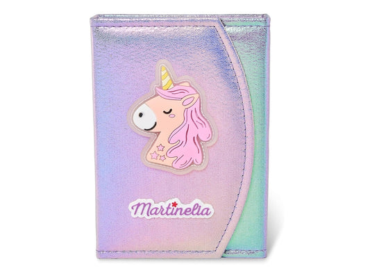 Unicorn kinder make up reisetui 17 x 12 cm kids beauty cadeau tip vakantie Martinelia schmink en verkleed accessoire