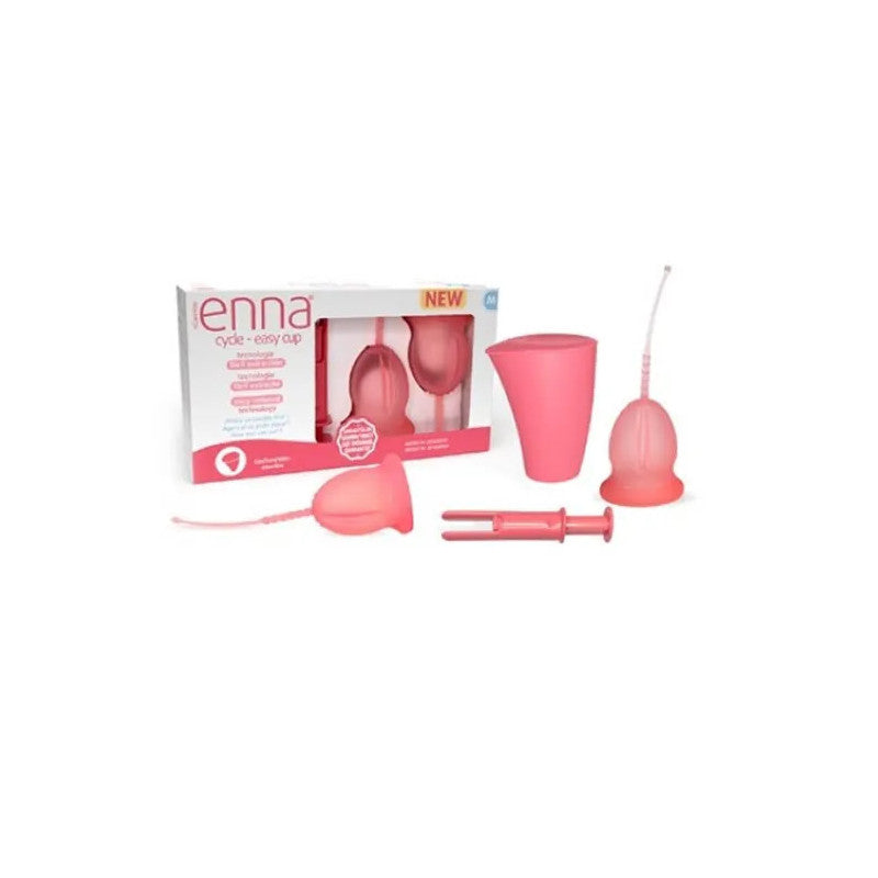 Enna Cycle 2 Menstrual Cups Size M + Applicator