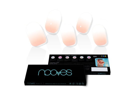 Nooves Láminas De Uñas De Gel Nude Baby Boomer Premium Luxe Gradient 20 U