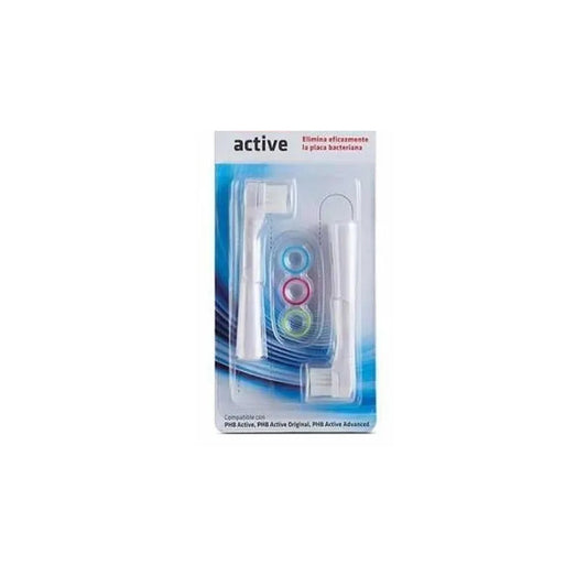 Phb Active Adult Electric Tootbrush Head Refill X2