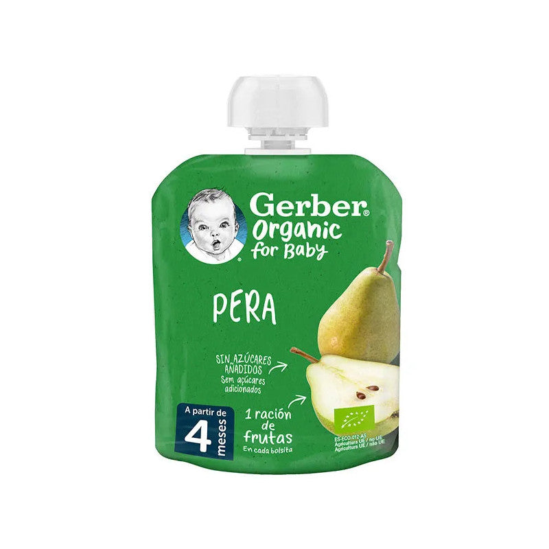 Gerber Pouch Organic Pear 90g
