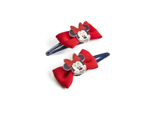 Hair Clips Minnie Mouse Rood Lasso 2 Stuks