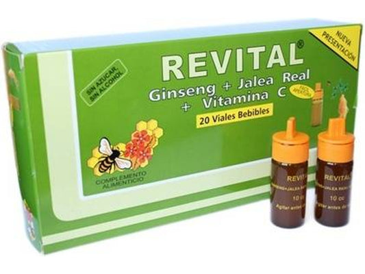 Pharma Otc Revital Ginseng Royal Jelly Vitamin C 20 Drinkable Phials