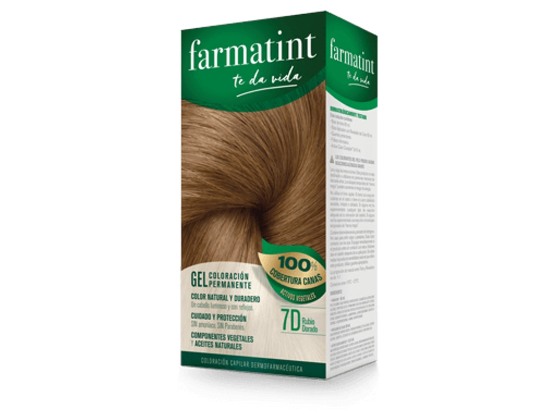 Permanent Dye Farmatint 7d-Rubio Dorado Gel