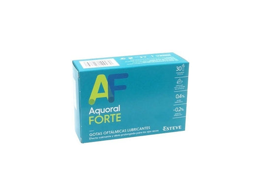 Esteve Aquoral Forte Eye Drops Hyaluronic Acid 0,4 30 Single-Dose