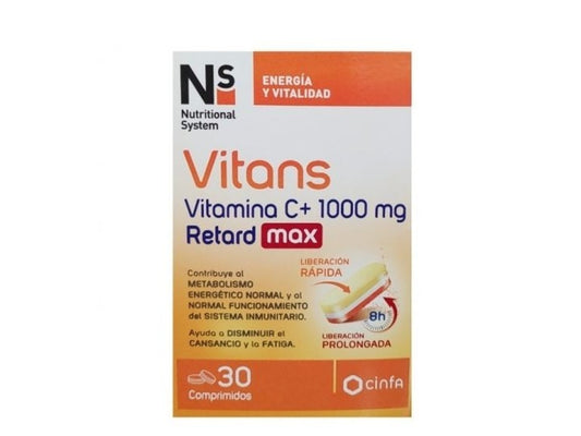 NS Vitans Vitamin C+ 1000Mg Retard Max 30 Comp