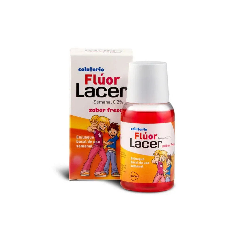 Mondspoeling Lacer Aardbei Fluoride Junior (100 ml)