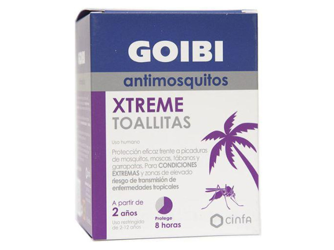 Goibi Xtreme Mosquito Repellent Wipes 16 Uts
