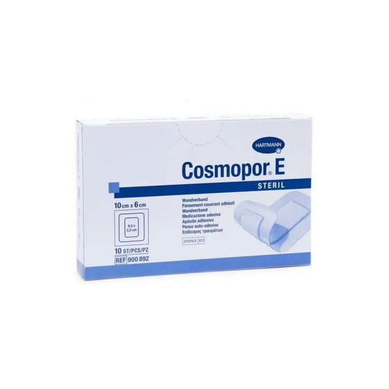 Hartmann Cosmopor E Steril Absorbent Adhesive Dressing 10X6cm 10 Units