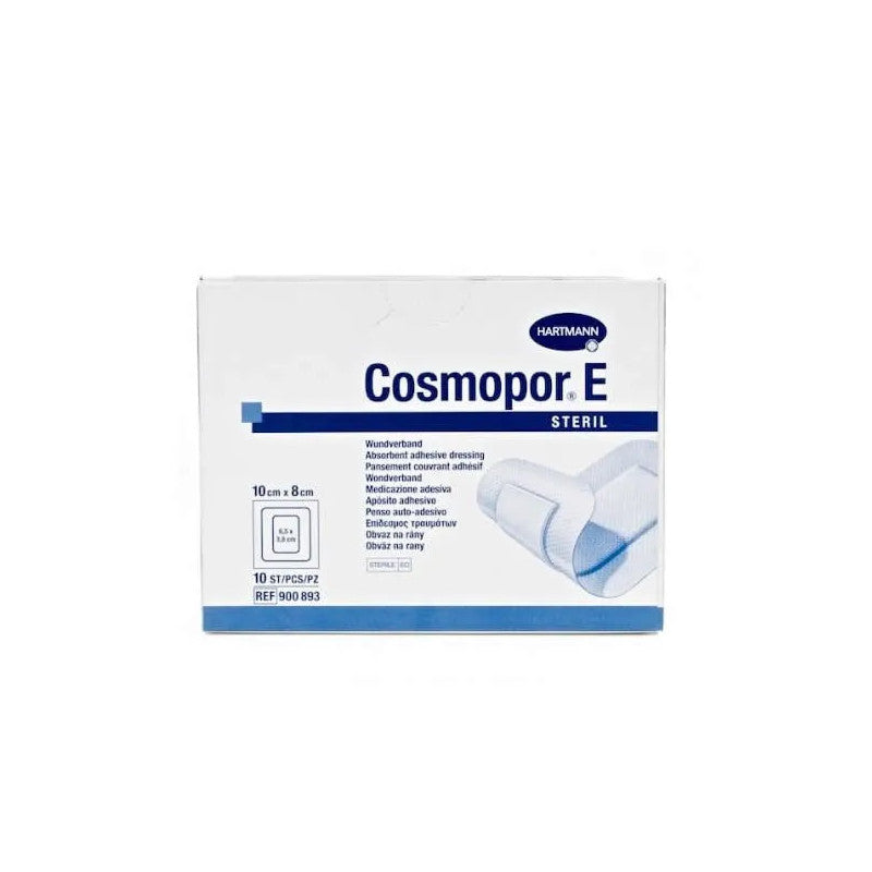 Hartmann Cosmopor E Steril Absorbent Adhesive Dressing 10X8cm 10 Units