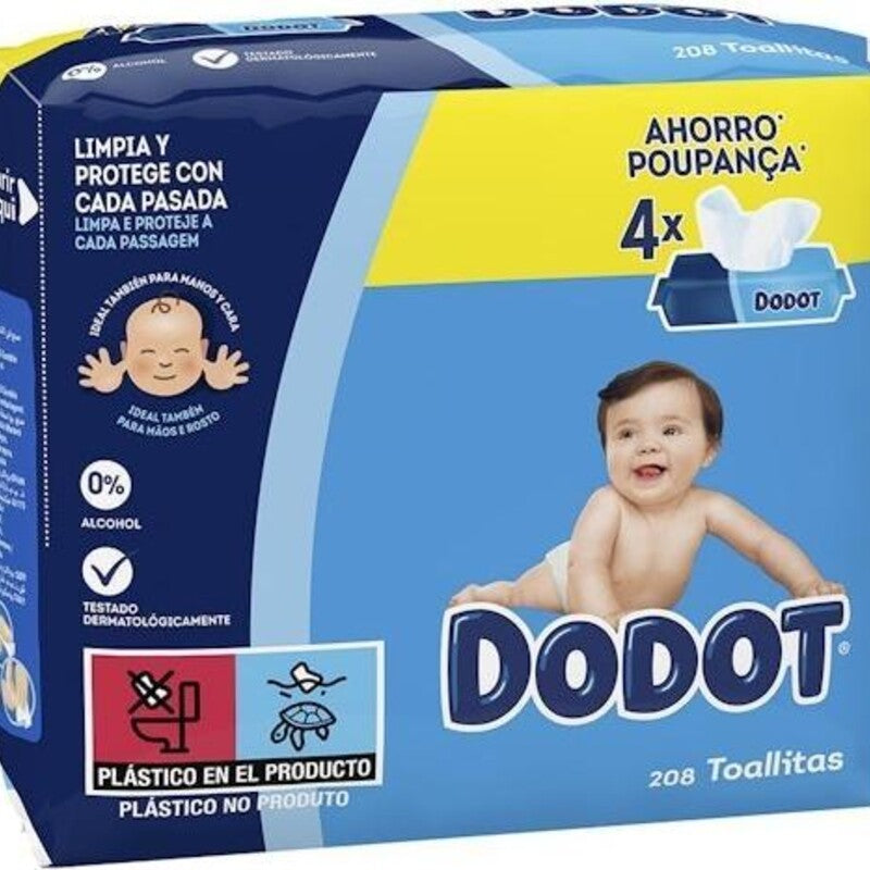 Dodot Etapas Recambio 208 Toallitas