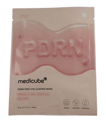 Medicube, Pdrn Pink Vita Coating Mask - Plátýnková maska, 22.0g