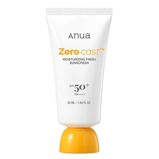Anua, Zero-Cast Moisturizing Finish Sunscreen SPF 50, 50ml