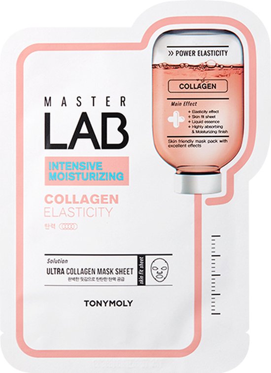 TonyMoly, Master Lab, Collagen, Firming, Sheet Mask, For Face, 19 g