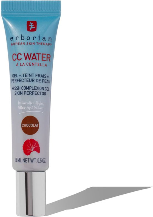 Erborian CC Water, CC cream, 15 ml, Diep, Vrouwen, Universele huid, Tegen donkere vlekken, Verhelderend, Anti-onzuiverheden, Hydraterend, Opvullend