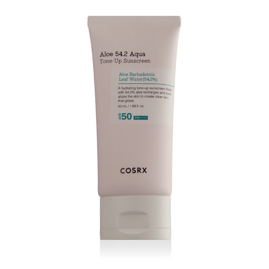 COSRX, Aloe 54.2 Aqua SPF 50+ Tone-Up Sunscreen, 50ml