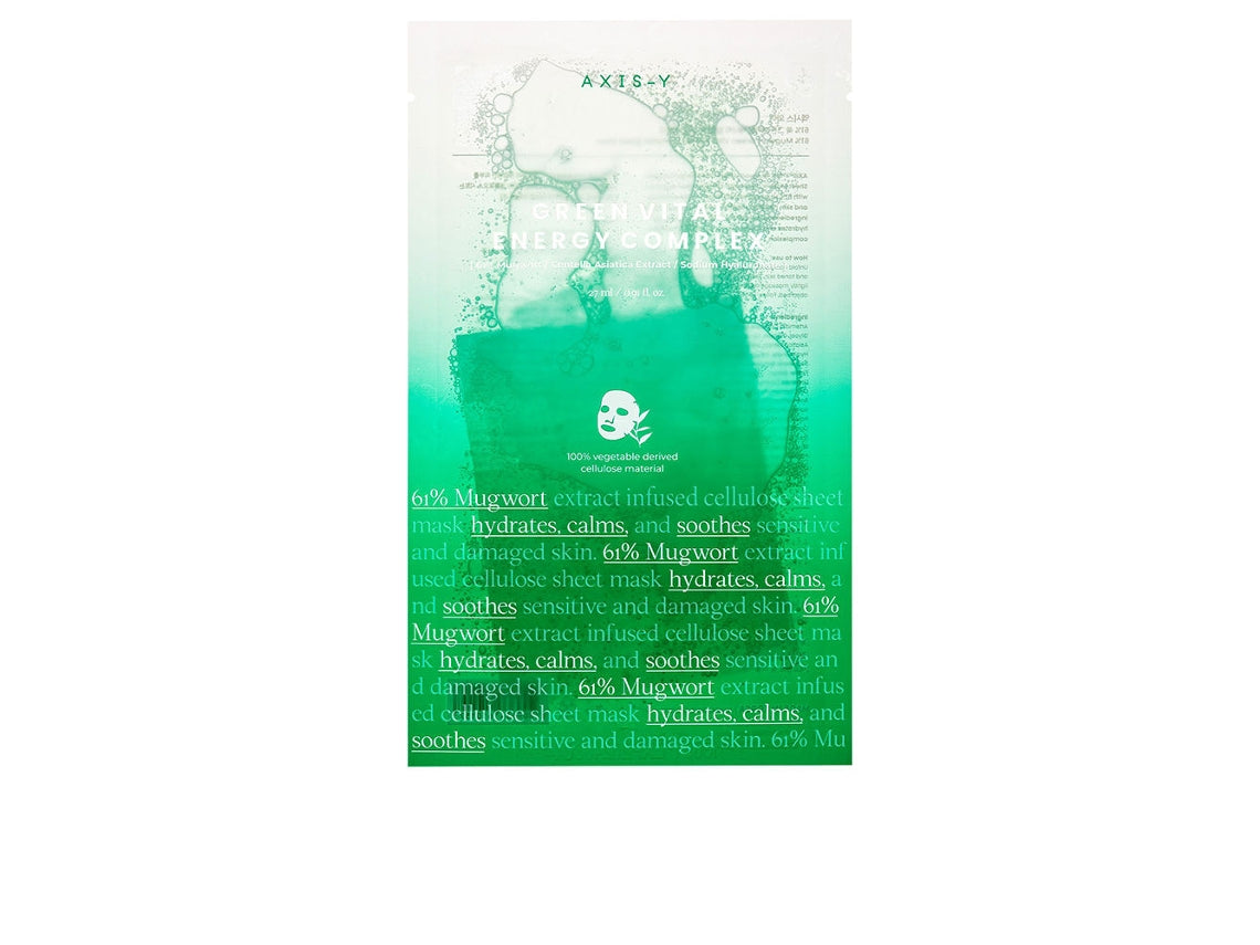 Axis-Y Green Vital Energy Complex Sheet Mask 27 ml