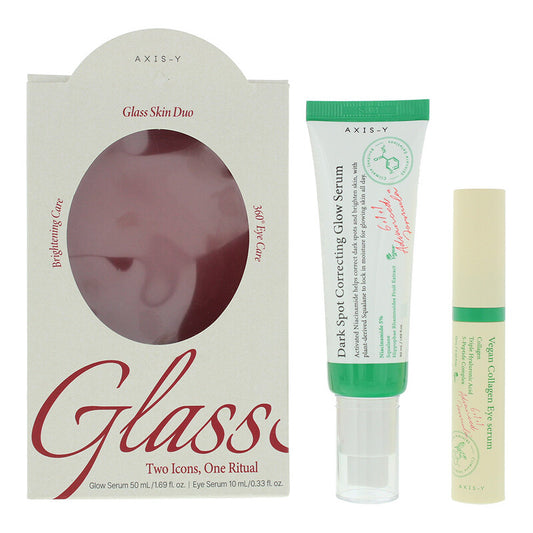 Set Axis-Y: Vegan Collagen, Anti-Wrinkle, Eye Serum, 10 ml + Dark Spot Correcting Glow, Anti-Dark Spots, Serum, For Face, 50 ml