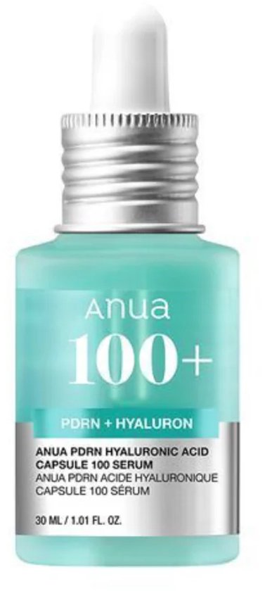 Anua, 100+, PDRN & Hyaluronic Acid, Hydrating & Smoothening, Serum, Face, 30 ml