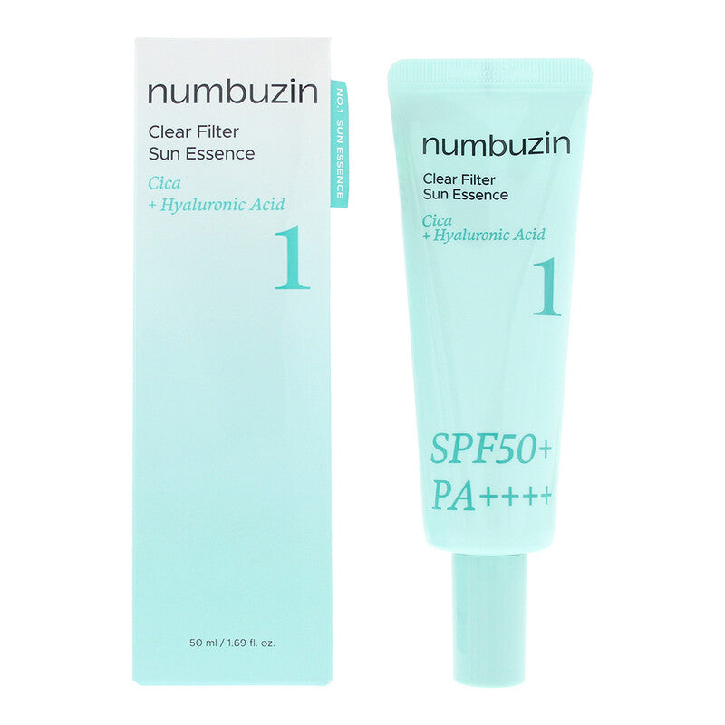 Numbuzin, No.1 Clear Filter Sun Essence, Hydrating & Protecting, Sunscreen Cream, For Face, SPF 50 PA++++, 50 ml
